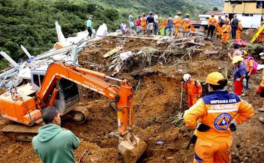 कोलंबिया में भूस्खलन, छह की मौत, 11 घायल