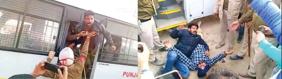 संगरूर में मुख्यमंत्री चन्नी का भारी विरोध: कई बेरोजगार शिक्षकों की उतरी पगड़ी