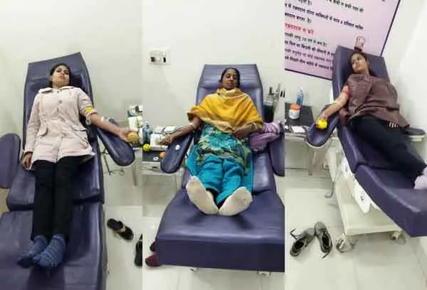 फिर मानवता के काम आए डेरा अनुयायी, 3 यूनिट रक्तदान