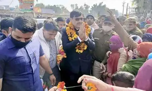 मंत्री बन लौटे देवेन्द्र बबली का हुआ भव्य स्वागत