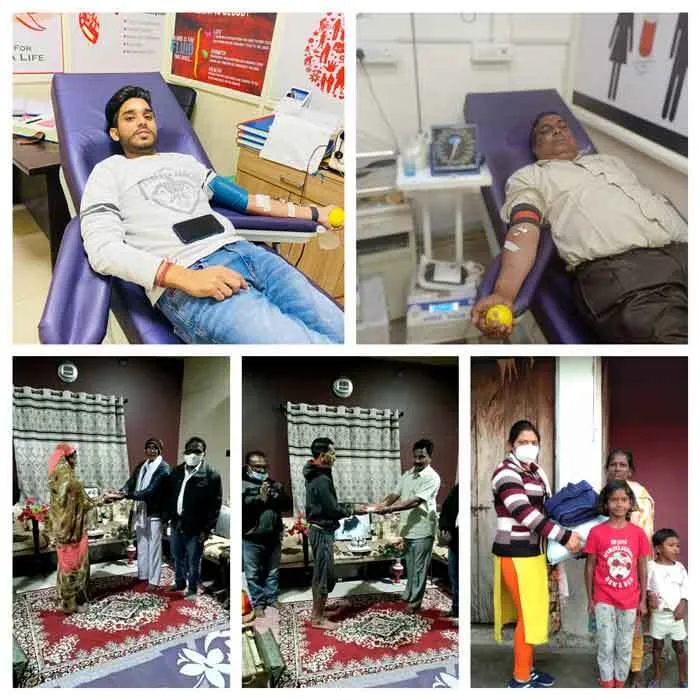 कैंसर पीड़ित मरीज को प्लेटलेट्स व रक्त दान कर निभाई इंसानियत