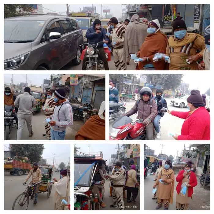 मेरठ की साध-संगत ने जरूरतमंदों को फ्री में मास्क वितरित किए