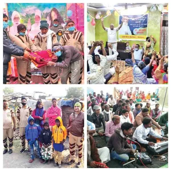 सेवादारों ने गर्म कंबल वितरित कर मनाया पवित्र अवतार माह