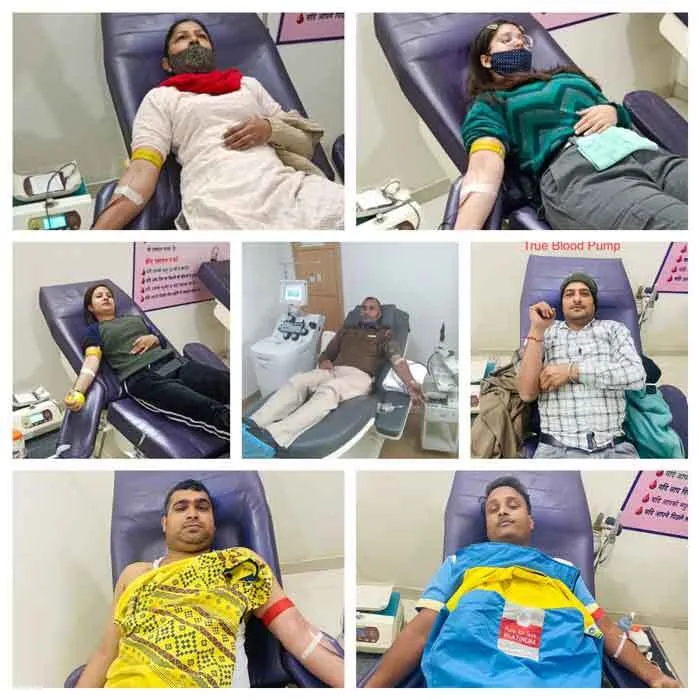 डेरा श्रद्धालुओं ने किया 7 यूनिट खूनदान