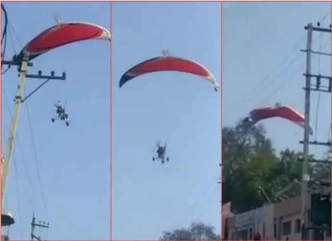 बिना परमिशन उड़ रहा था पैराग्लाइडर, कै्रश