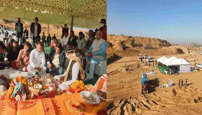 दुनिया का तीसरे सबसे बड़ा स्टेडियम का किया शिलान्यास