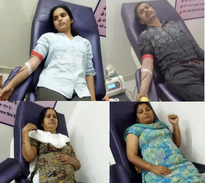 सफाई महा अभियान मिलने की खुशी में साध-संगत ने किया रक्तदान
