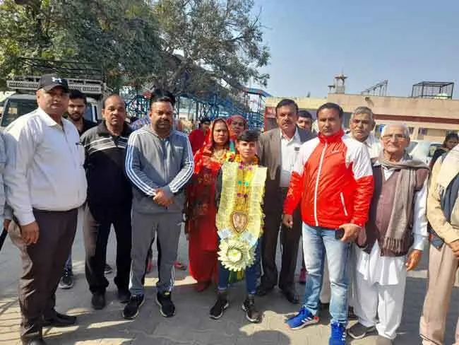 भिवानी की बेटी बनी मास्को स्टार, हुआ भव्य स्वागत
