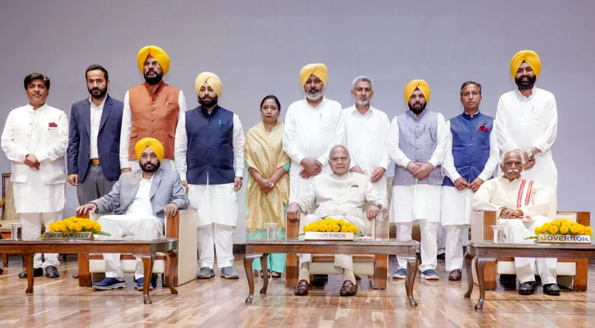 पंजाब मंत्रिमंडल का पहला विस्तार, 10 विधायकों ने ली मंत्रिपद की शपथ