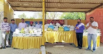 ब्लॉक मलोट की साध-संगत ने 50 जरूरतमंद परिवारों को बांटा राशन