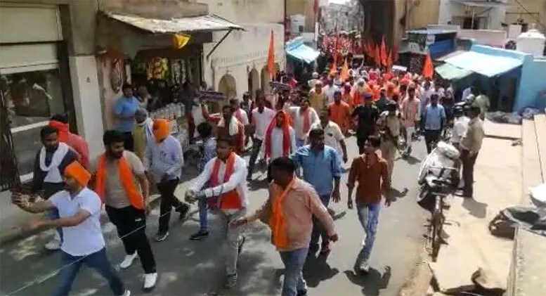 अलवर में मंदिर तोड़े जाने पर भाजपा की आक्रोश रैली