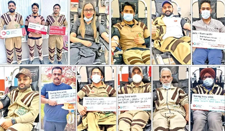 रूहानी स्थापना माह: वैनकूवर (कनाडा) की साध-संगत ने किया 20 यूनिट रक्तदान