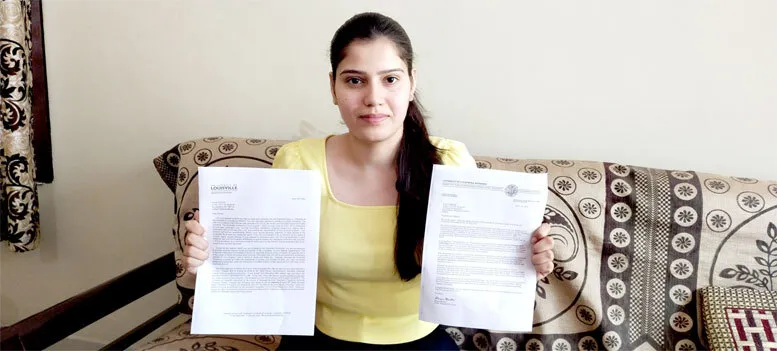 कोमल शर्मा की प्रतिभा को मिली उड़ान, अमेरिका में करेंगी शोध