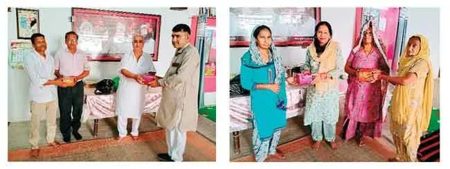 उपहार पाकर हुए गदगद, नामचर्चा में मिला सम्मान