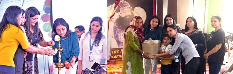 सेंट एमएसजी ग्लोरियस इंटरनेशनल स्कूल में नए विद्यार्थियों का स्वागत