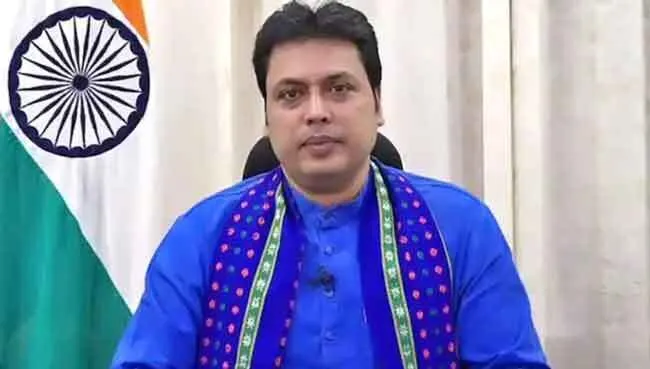 भाजपा के शीर्ष नेतृत्व के दिशानिर्देश पर विप्लव ने दिया इस्तीफा