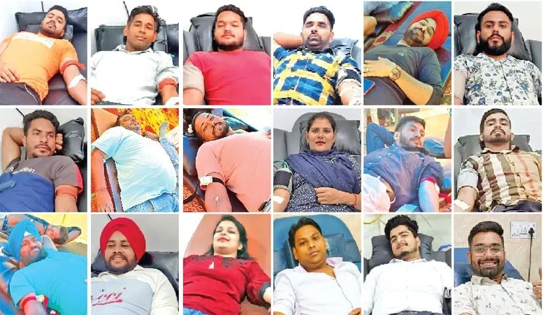 ब्लॉक चंडीगढ़ की साध-संगत ने जरूरतमंदों के लिए 35 यूनिट ब्लड डोनेट कर निभाया इंसानियत का फर्ज
