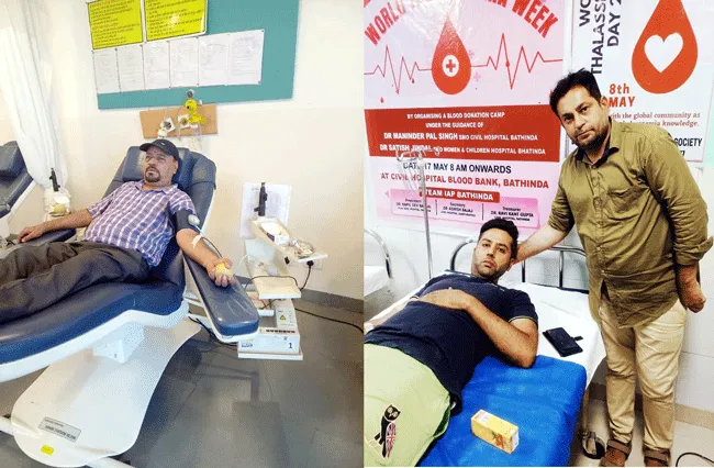 4 यूनिट खूनदान करके इंसानियत का फर्ज निभाया