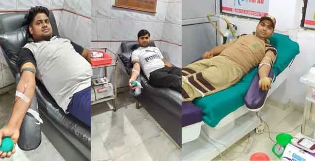 मेरठ के डेरा अनुयायियों ने अस्पताल में घायल मरीज को बचाने के लिए किया रक्तदान
