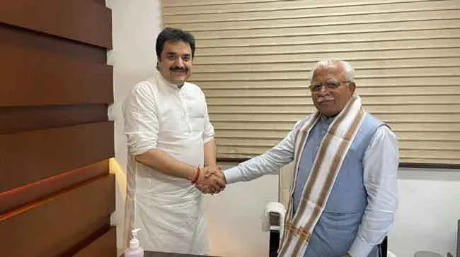 सीएम से मिले कांग्रेस विधायक कुलदीप बिश्नोई, अटकलें तेज