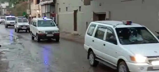 भिवानी पुलिस ने निकाला फ्लैग मार्च