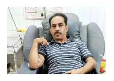 राजकुमार ने 55 की उम्र में 44वीं बार किया रक्तदान