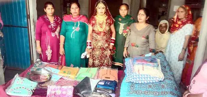 साध-संगत ने जरूरतमंद कन्या की शादी में किया सहयोग