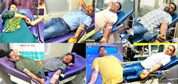 डेरा सच्चा सौदा अनुयाईयों ने किया 10 यूनिट रक्तदान
