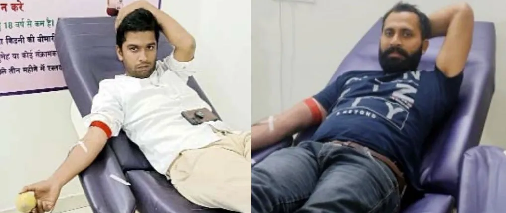 डेरा अनुयायियों ने किया दो यूनिट रक्तदान