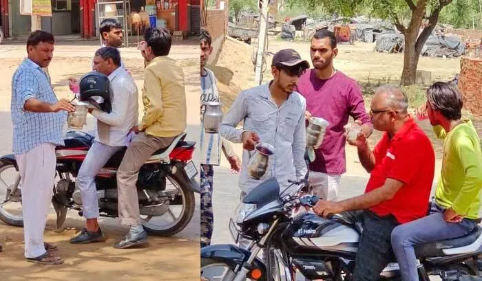 कनीना में लगाई मीठे पानी की छबील