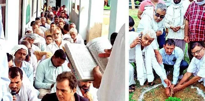 पूज्य गुरु जी के आगमन की खुशी में कनीना की साध-संगत ने गाया गुरुयश