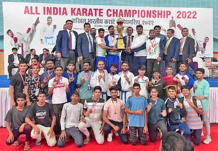 राष्ट्रीय कराटे चैंपियनशिप में भिवानी के खिलाड़ियों ने जीते छह पदक