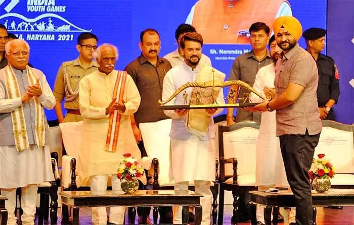 खेलो इंडिया यूथ गेम्स 2021 का पंचकूला में भव्य समापन