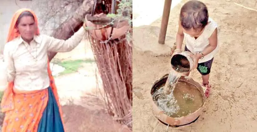 साध-संगत ने अरावली पर्वतमाला क्षेत्र में पंछियों के लिए बांधे परिण्डे