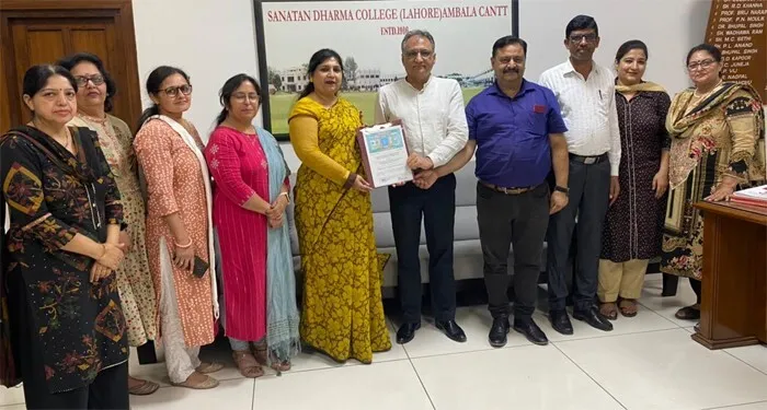 शाह सतनाम जी गर्ल्स कॉलेज सरसा और सनातन धर्म कॉलेज अंबाला के बीच हुआ एमओयू