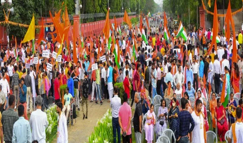 कन्हैयालाल हत्याकांड के विरोध में जयपुर में मौन जुलूस एवं हनुमान चालीसा का पाठ
