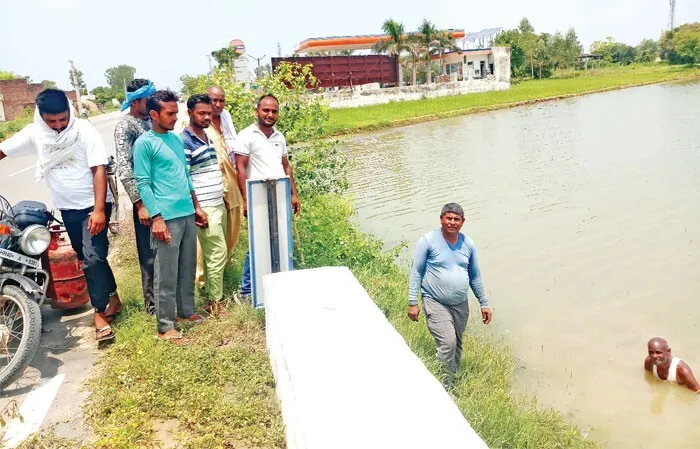 फसलों में जमा पानी किसानों के लिए बना आफत