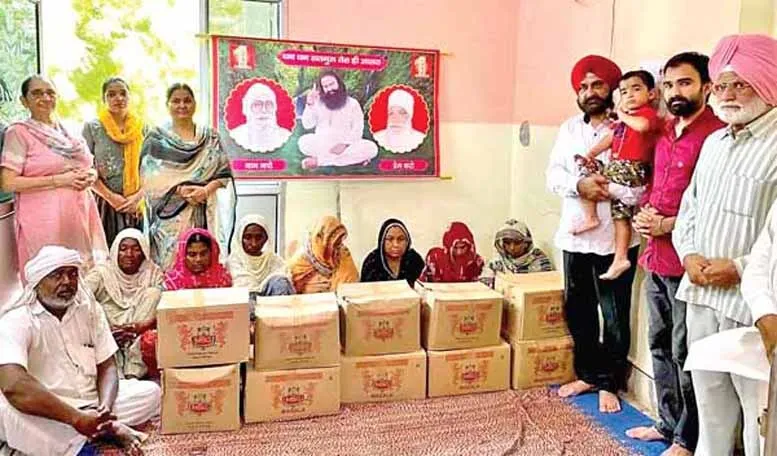 11 जरूरतमंद परिवारों को राशन देकर मनाया बेटे का जन्मदिवस