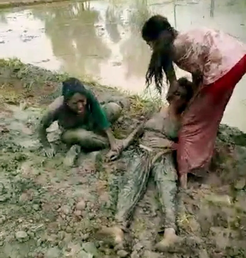 जमीनी विवाद को लेकर ननद-भाभी को पीटा