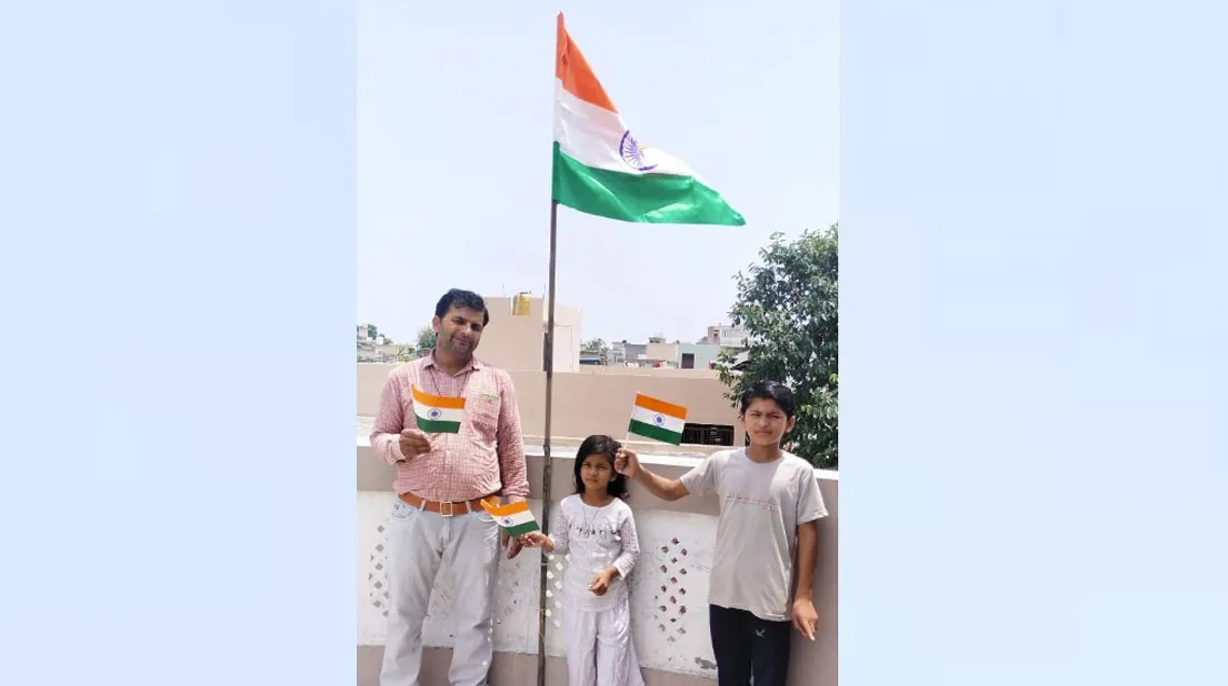 पानीपत : डेरा प्रेमी के घर की छत पर लहराया तिरंगा