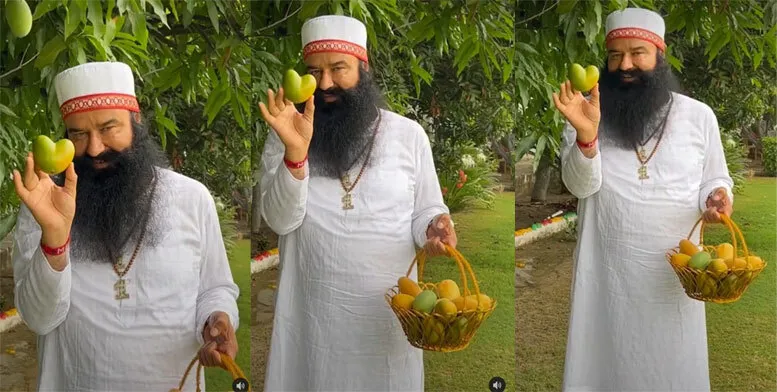 Instagram पर सोहने सतगुरू का शनिवार सुबह आया ताजा वीडियो, अनोखे आम के साथ दिखें MSG