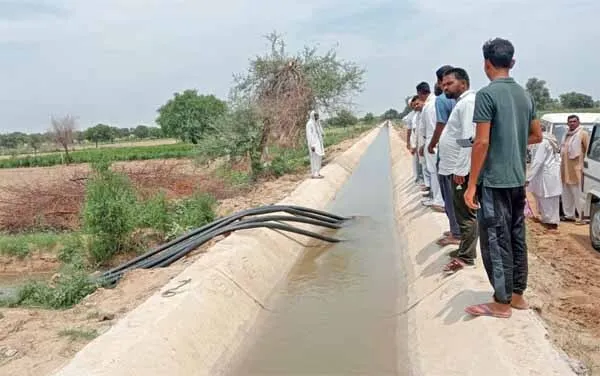 कृषि मंत्री के प्रयासों से सिवानी सब माइनर में करीब 35 साल बाद पहुंचा टेल पर पूरा पानी