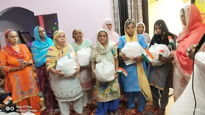 पानीपत में राम-नाम की चर्चा, जरूरतमंद परिवारों को दिया राशन