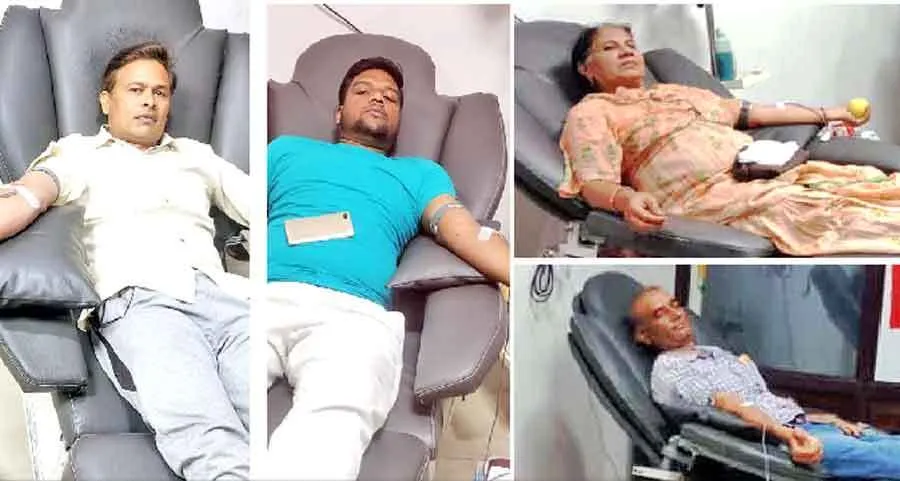 डेरा अनुयाईयों ने चार यूनिट रक्तदान कर बचाई जान