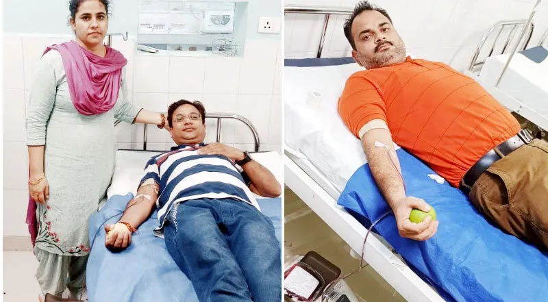 डेरा श्रद्धालुओं ने रक्तदान कर बचाई जान