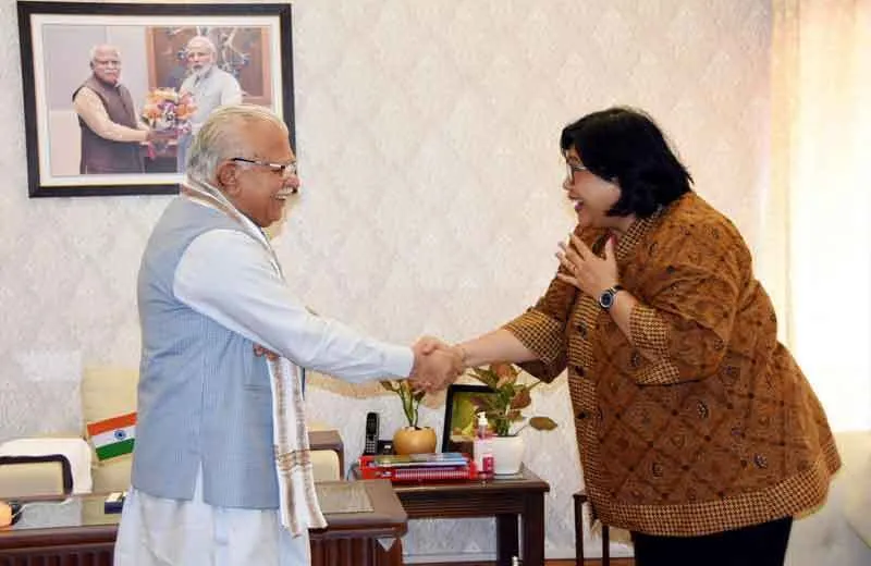 इंडोनेशिया राजदूत ने मुख्यमंत्री मनोहर लाल से की मुलाकत