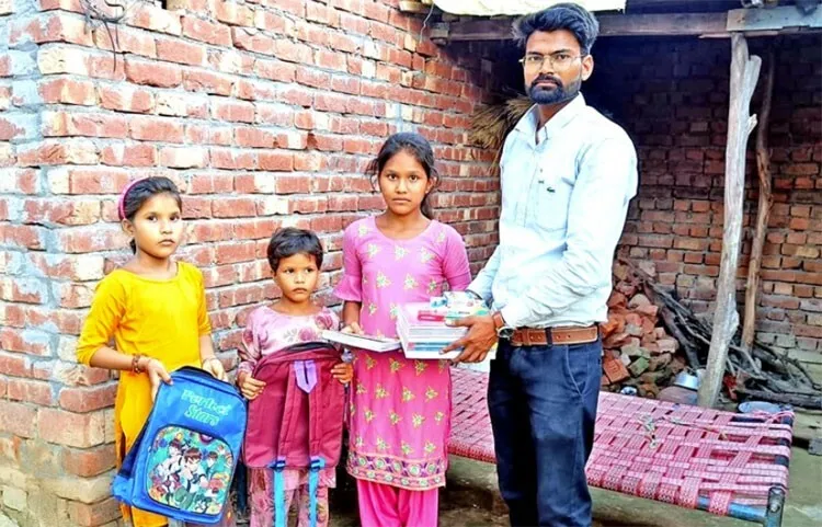 जरूरतमंद बच्चों की मदद कर डेरा प्रेमी ने मनाया जन्मदिन
