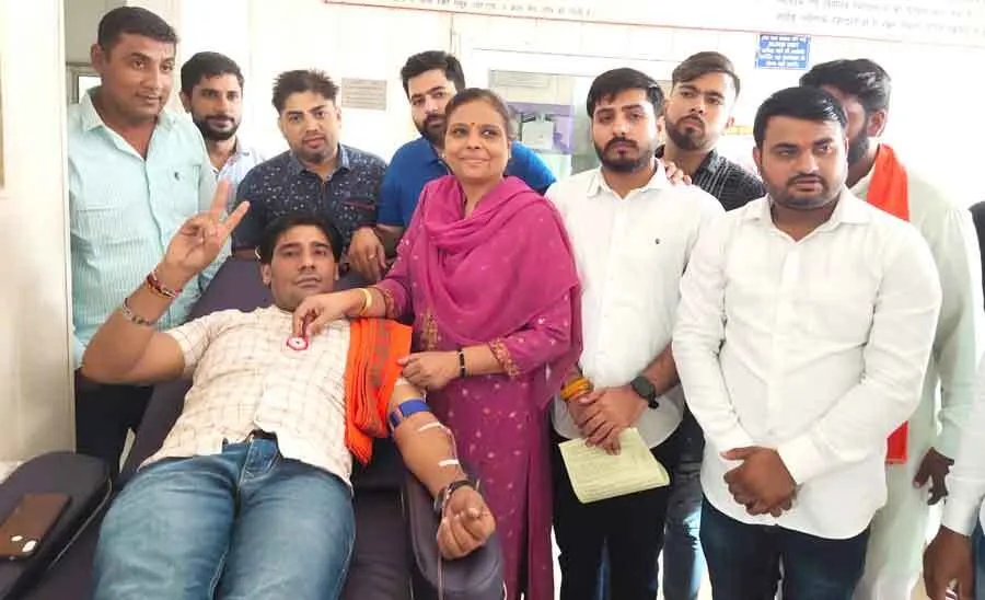 सराहनीय। 1050 युवाओं ने रक्तदान को लेकर करवाया था पंजीकरण