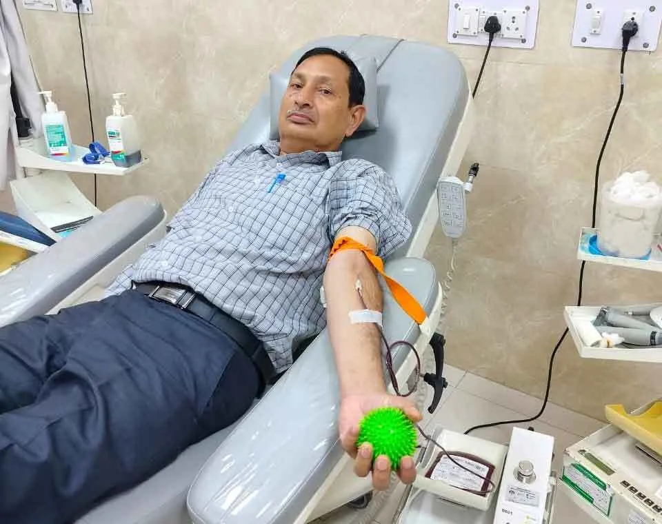 चंडीगढ़ के डेरा श्रद्धालु ने रक्तदान कर बचाई मरीज की जान