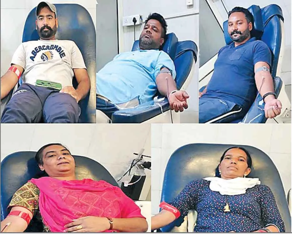 ब्लॉक माणूंके के सेवादारों ने किया 5 यूनिट रक्तदान